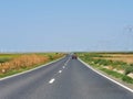 Road, motorway in Dobrogea, Romania