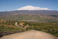 Road for mount Etna Royalty Free Stock Photo