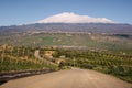 Road for mount Etna Royalty Free Stock Photo