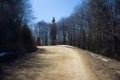 Road in the mountain forest Royalty Free Stock Photo