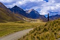 Road in mountainous landscape