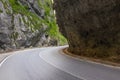 Road through mountains at Bicaz Gorges - Bicaz Chei