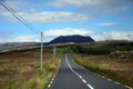 Road in the mountains, Connemara National Park, Ireland Royalty Free Stock Photo