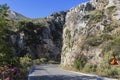 Road in the mountains of Crete, Royalty Free Stock Photo