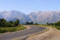 Road in the mountains of Crete island, Greece Royalty Free Stock Photo