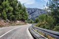 Road in the mountains of croatia in summer Royalty Free Stock Photo