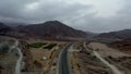 A Road Between Mountains, Geological landscape of Kalba Mountains Characterised by Dry and Rocky Mountains