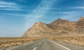 Road in the mountains of Iran. Traveling to Iran by car Royalty Free Stock Photo