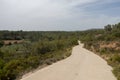 Road through the mountains of the Senia Royalty Free Stock Photo