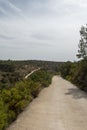 Road through the mountains of the Senia Royalty Free Stock Photo