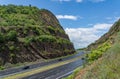 Sideling Hill road cut for I68 interstate near Hancock in Maryland Royalty Free Stock Photo