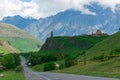 Road and mountains, views of Georgia