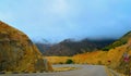 Road Moutain sky cloud hills Royalty Free Stock Photo