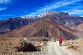 Road from Muktinath to Jomsom, Nepal