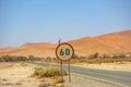 Road through Namib Desert, Namibia, Africa Royalty Free Stock Photo