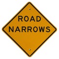 Road Narrows Royalty Free Stock Photo