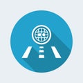 Road navigate icon