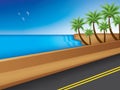 Road near the sea