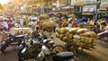 Road near spice market in New Delhi