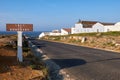 Road near view point Cruz dos Remedios, Peniche peninsula, Portugal