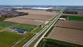 Road near village in the south of the Netherlands.