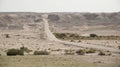 Road in Negev desert in Israel Royalty Free Stock Photo