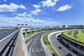 Road network around Beijing Capital Airport Terminal 3, second largest terminal in the world.