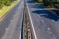 Road New Asphalt White Paint Markings Tarmac Overhead Detail Royalty Free Stock Photo