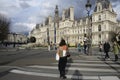 Road next to Paris City Hall