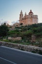 Road next to the Parish Church in Malta