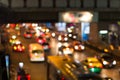 Road night light bokeh , defocused blur background Royalty Free Stock Photo