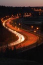 Road night view Royalty Free Stock Photo