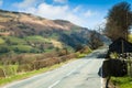 Road through the North Wales countryside