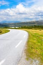 Road in Norway. Summer landscape