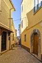 The old town of Cassano Irpino in Italy. Royalty Free Stock Photo