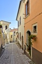 The old town of Cassano Irpino in Italy. Royalty Free Stock Photo