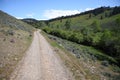 Dirt Road into the Oregon Wilderness Royalty Free Stock Photo