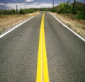 Road in the Organ Pipe National Monument Royalty Free Stock Photo