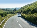 The Road over Blubberhouse Moor on the border of Lancashire and Yorkshire Royalty Free Stock Photo