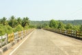 Road over a bridge in the tropics Royalty Free Stock Photo