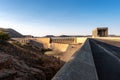 Gariep Dam wall on the Orange River in South Africa