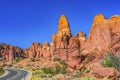 Road Painted Desert Red Fiery Furnace Arches National Park Moab Utah Royalty Free Stock Photo