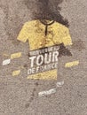 Road Painting Tour de France, Cycling Race, Grand Tour Royalty Free Stock Photo