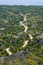 Road on Pantokrator mountain, Corfu island, Greece