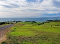 Road Passing Grassland To Penneshaw Kangaroo Island SA Australia