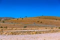 Road passing through rolling hills. Royalty Free Stock Photo