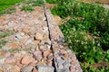 Road paved with stone, roads background and abstract