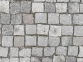 Road from paving stone, texture stones, background of old stones. Old pavement Royalty Free Stock Photo