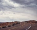 Road in Petrified Forest National Park, Arizona, USA Royalty Free Stock Photo