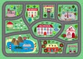 Road play mat for children activity and entertainment